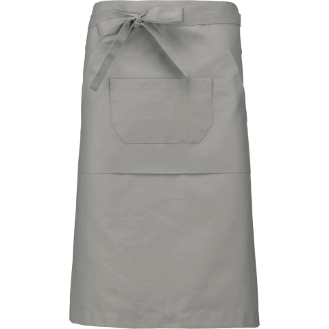 Awesome-Gifts - Professionele Horeca Sloof - K897 Bistro schort - Heupschort - Serveerschort - unisex - lang - 90 x 62,5 cm - per 10 stuks - onbedrukt - Licht grijs