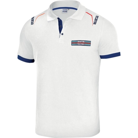 Sparco Martini Racing Polo - Maat XL - Wit - Formule 1