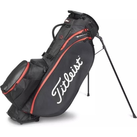 Titleist Players 5 Stadry Standbag Golftas, zwart/rood