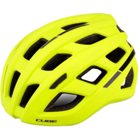 CUBE Fietshelm Road Race - Racefietshelm - 24 Ventilatiegaten - Verstelbaar - Reflecterend - 49-55 cm - S – Geel