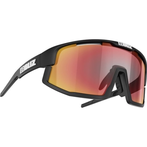 Bliz Vision Matt Black Bril Brown With Red Multi Lens