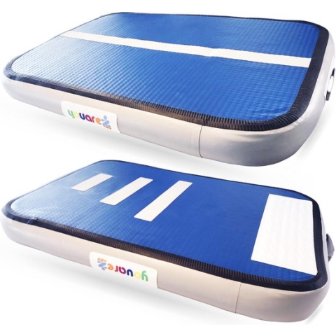 YouAreAir AirBoard Pro 4.0 | 70x100 cm — 10cm dik | Compleet | Verleng je AirTrack - Maak verschillende trainings-opstellingen | 1m ware springplank gymnastiek | 1x0,7x0,10 M fitness mat opblaasbaar | turnmat met pomp