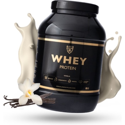 Rebuild Nutrition Whey Proteïne - Vanille smaak - Whey Protein - Proteïne Poeder - Eiwitpoeder - 80 Eiwitshakes - 2000 gram