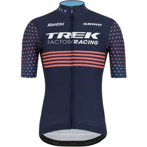 Santini Fan Line Blend Trek Factory Racing Cx Design 2021 Jersey Blauw S Man