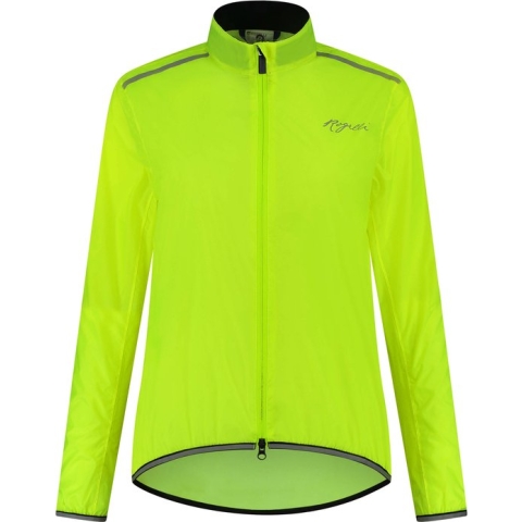 Rogelli Essential Regenjas - Fietsregenjack - Dames - Fluor-Geel - Maat L