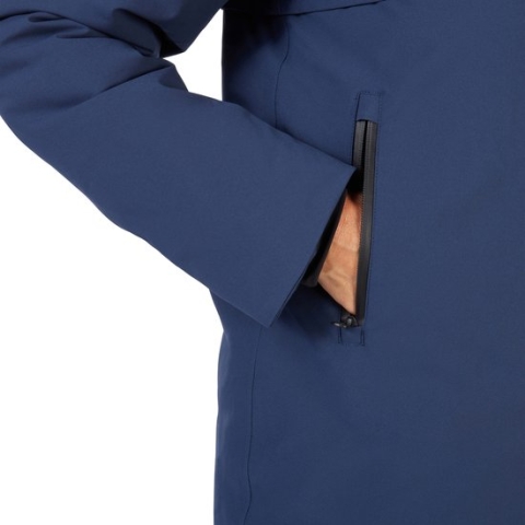Winterregenjas Boston blauw