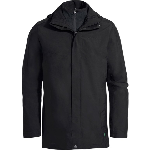 Vaude Men's Idris 3in1 Parka III - Outdoorjas - Heren - Zwart - Maat L