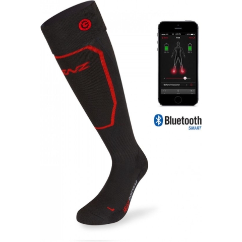 Lenz Heat Sock 1.0 45-47 - Zwart/Rood
