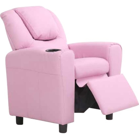 Relaxfauteuil voor kinderen Rex - roze