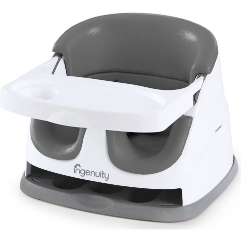 Ingenuity Baby Base 2-in-1 Stoelverhoger - Grey Slate