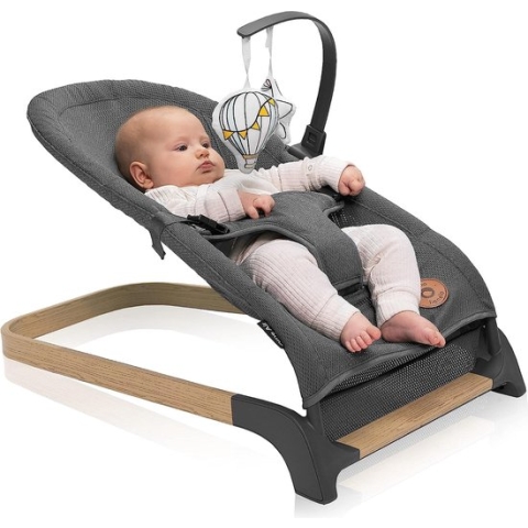 Lionelo June Air - Babyschommel - tot 9 kg - 3-punts veiligheidsgordels - Lichtgewicht
