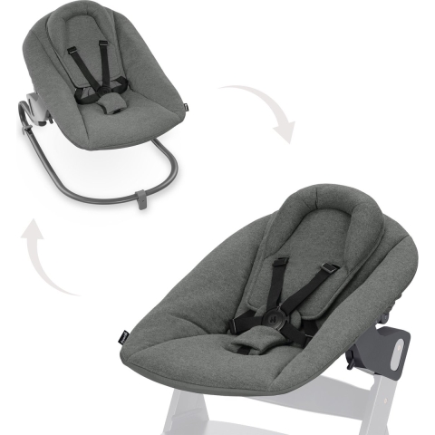 Hauck wipstoeltje Alpha Bouncer Premium, Dark Grey