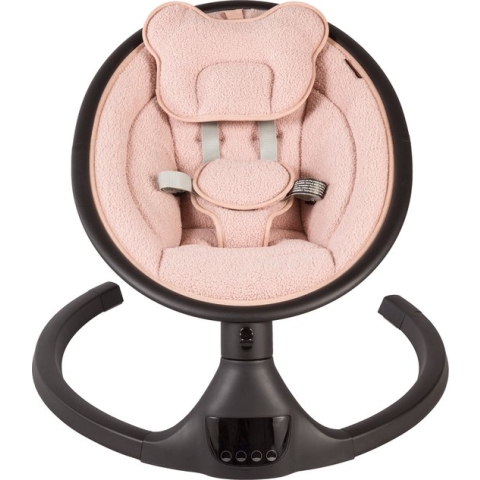 X Adventure Wipstoel Elektrisch Rocco / Schommelstoel Met Bluetoothfunctie & Afstandsbediening- Teddy Oud Roze