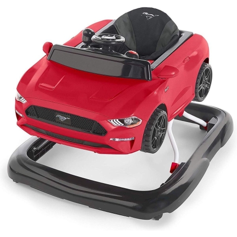 Bright Starts Ford Mustang 3-in-1 Walker Loopwagen en Loopstoel - Rood