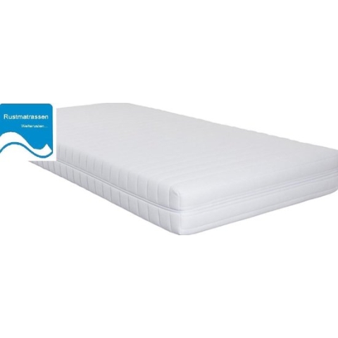 Matras 80x200 x14cm SG 25 Polyether matras met anti-allergische wasbare Badstof hoes met rits