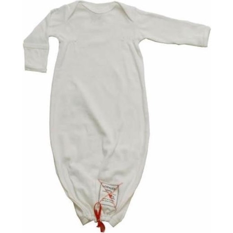 Lodger - New Born Hopper Cotton Americain Fifties Slaapzak/Pyjama Milk - Wit