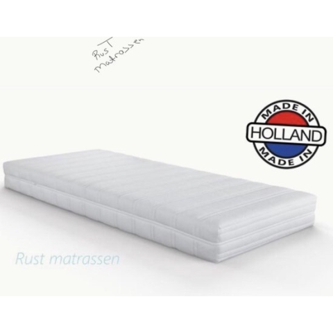 Wiegmatras Polyether - 40x100 x10cm Polyether matras met anti-allergische wasbare Badstof hoes met rits
