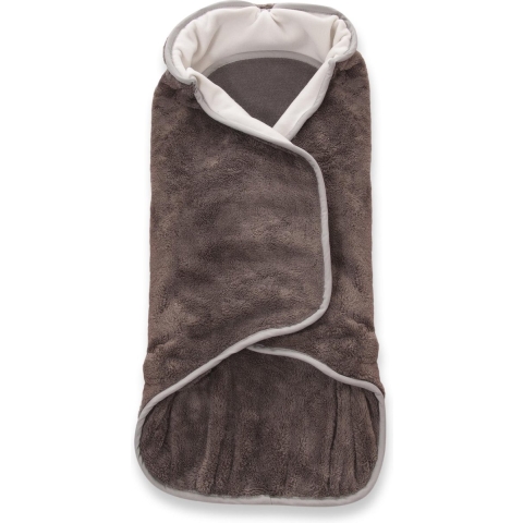 AeroMoov Air Wrapper wikkeldeken in fleece met unieke Air Layer binnenin - Small Antraciet