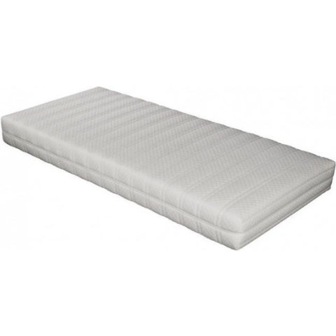 Wiegmatras Polyether - 40x90 x10cm SG 25 Polyether matras met anti-allergische wasbare Badstof hoes met rits