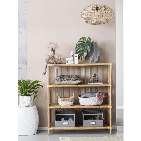 Kidsdepot Pumpkin Hanglamp - Rotan - Natural - E27 - Ø 45cm