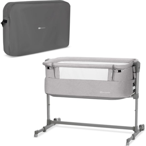 Kinderkraft Co Sleeper - Aanschuifwieg - Neste UP - Lichtgrijs Melange