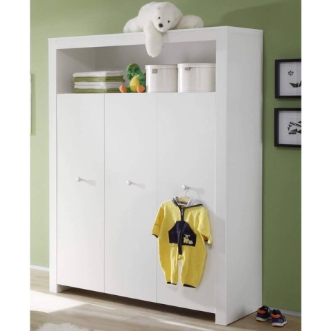 Nicesleep.nl - Draaideurkast Amori - 130 / 186 / 54 cm - Wit