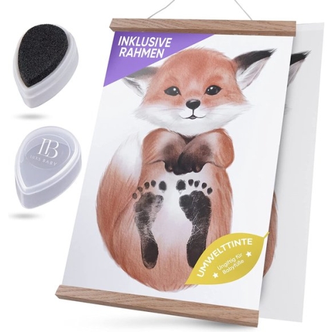 Baby Fotolijstje met Klei Afdruk Gipsafdruk baby - - Kraamcadeau jongens Kraamcadeau meisjes – Pasgeboren Baby – Geboortecadeau afdrukkenset