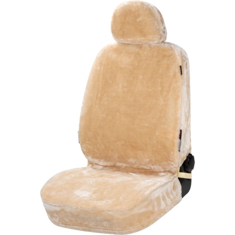 Walser Autostoelhoes Teddy - imitatiebont - beige