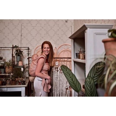 Geweven draagdoek Pure Baby Love - Roest maat 7