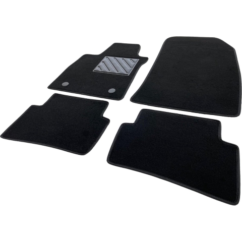 Vloermatten voor Renault Clio 4 IV vanaf bouwjaar 2012-2019, antislip, versterkte hielbekleding van rubber
