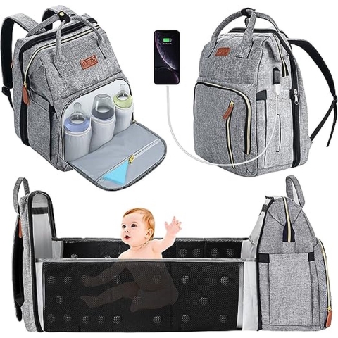 Babyluiertas, grote capaciteit, luierrugzak, multifunctionele kinderwagentas, babytas voor onderweg