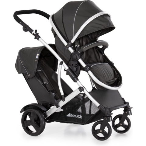 Hauck Duett 2 duo buggy, vanaf geboorte, zwart