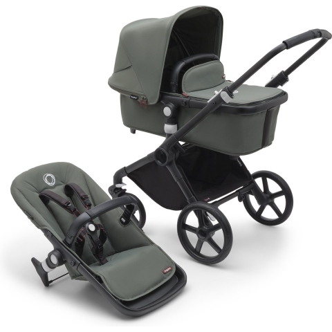 Bugaboo Fox Cub - All-terrain Kinderwagen met Wieg en Stoel, Inklapbaar en Zelfstaand, Forest Green