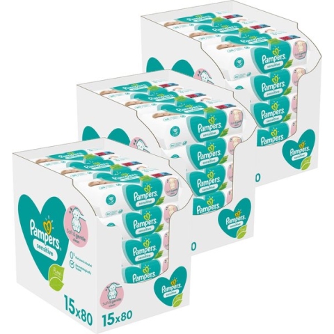 Pampers - Sensitive - Billendoekjes - 3600 doekjes - 45 x 80