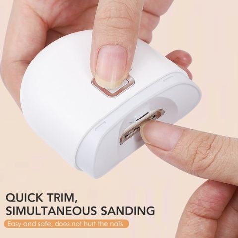 CL CHLIN® "Easy trim model 1" Elektrische Nagelknipper voor baby, kinderen en volwassenen met oplaadbare accu - precicie - nageltrimmer - nagelschaar - met extra grote opening - nagelvijl
