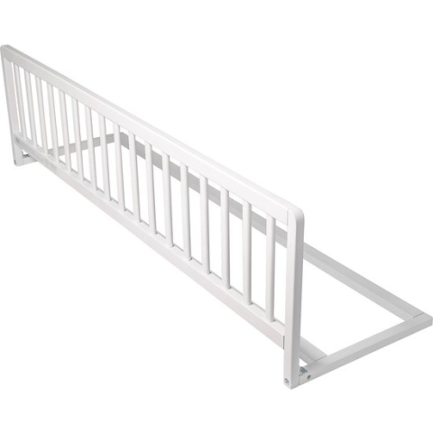 Safetots Extra Breed Houten Bedhek Assortiment, Wit, 38cm Hoog x 140cm Breed, Peuter Bedrek voor Veiligheid, Veilig Kinder Bedhek, Voorgemonteerd, Eenvoudige Installatie