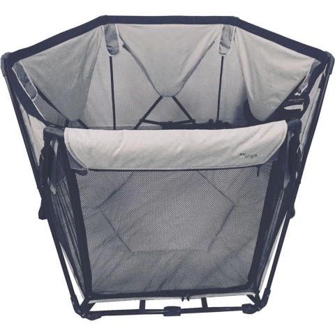 Bo Jungle - Kinder box - Speelbox - opvouwbaar veiligheidshekje baby - Voor binnen en buiten - Omkeerbaar tot tent - Transportzak - Foldable Playard Grijs