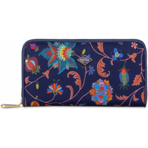 Oilily Zoey - Portemonnee - Dames - Ritssluiting - Blauw - One Size