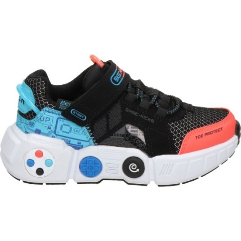 Skechers Gametronix Kids Sneakers - Zwart/Multi - Maat 29