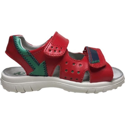 Naturino velcro groene pijl lederen sandalen Wharf rood mt 31
