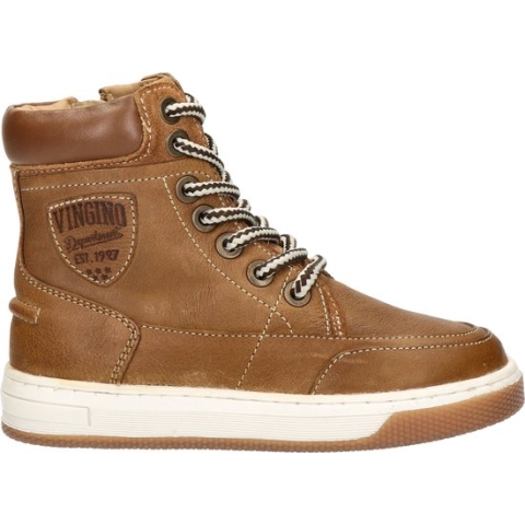 Vingino Sil Xhi Veterboots cognac Leer - Maat 33