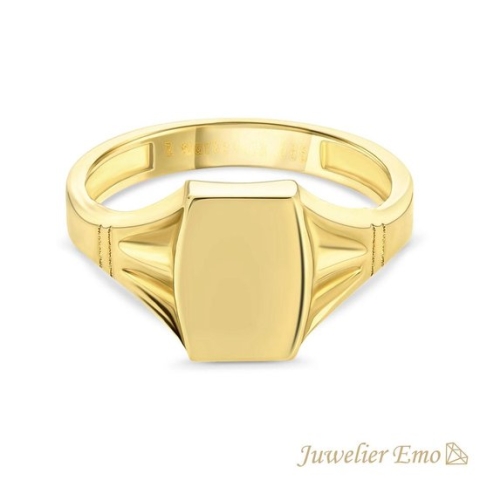 Juwelier Emo - 14 Karaat Gouden Kinderring jongens - KIDS - MAAT 15.00