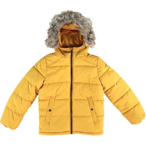 Garcia warme gele jongens puffer winterjas - Maat 152