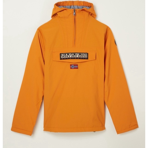 Napapijri Rainforest anorak met capuchon - Okergeel - Maat 164