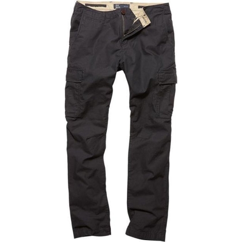 Vintage Industries Slimfit Cargohose Mallow Pants Off Black-W31
