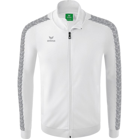 Erima Essential Team Tracktop Jack Kinderen - Wit / Monument Grey | Maat: 164