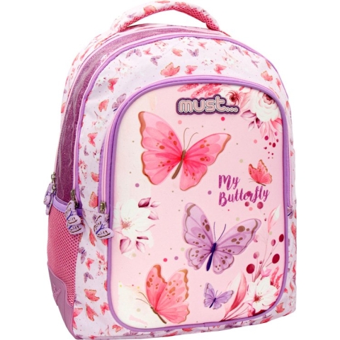 Must Rugzak, 3D Vlinder - 43 x 33 x 18 cm - Polyester
