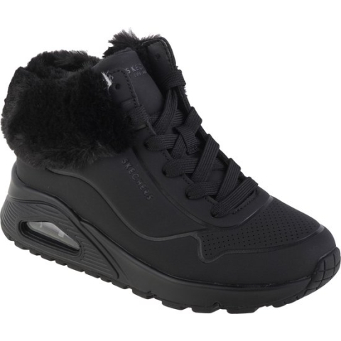 Skechers Uno Sneakers Hoog - zwart - Maat 37