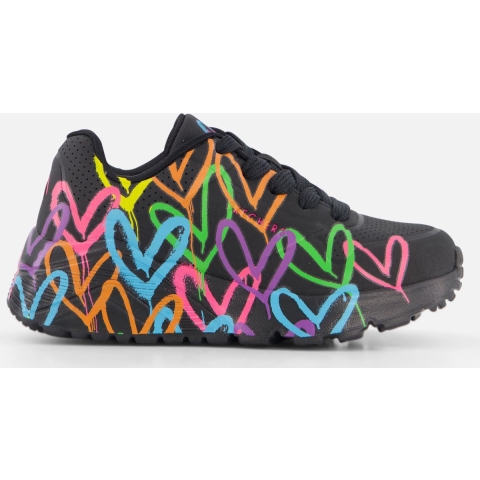 Skechers Uno Lite Sneakers zwart Synthetisch - Dames - Maat 35