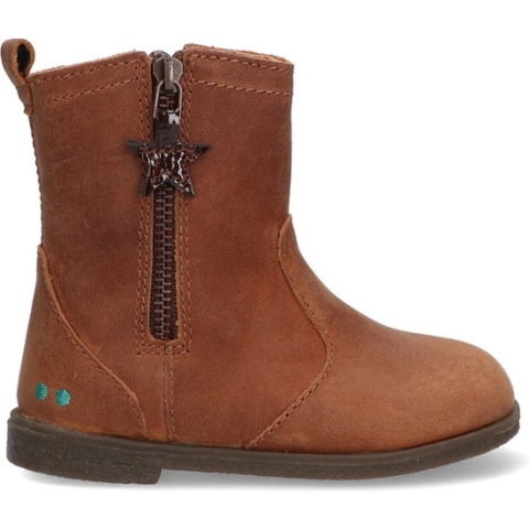 Bunnies JR Cis Classic Meisjes Enkellaarsjes - Bruin - Leer - Ritssluiting